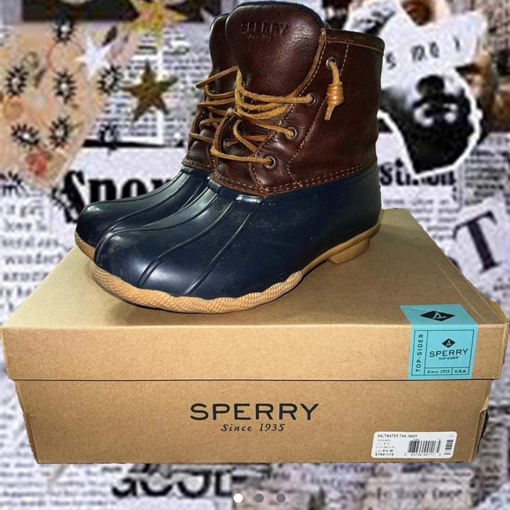 NAVY Sperry Duck Boot